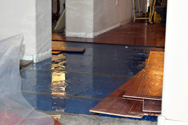 Professional Water Damage Restoration technician working in Atlantic, IA